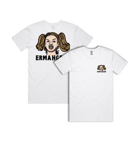 S / White / Small Front & Large Back Design Ermahgerd! 🤓 - Men's T Shirt