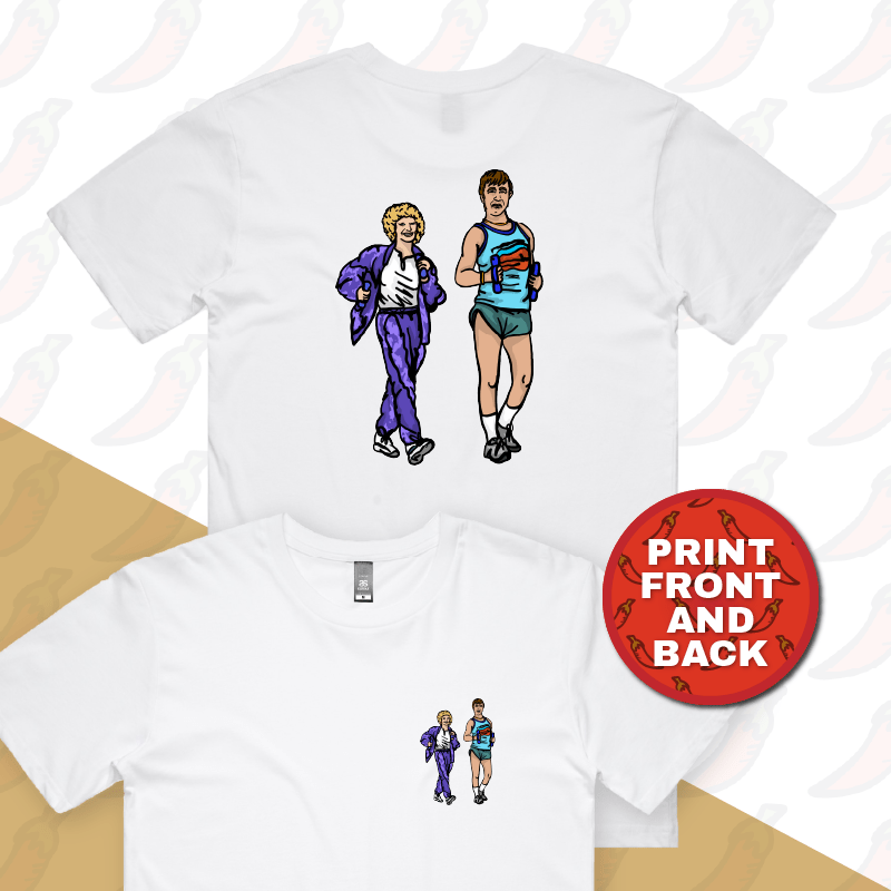 S / White / Small Front & Large Back Design Kath & Kel 🚶‍♀️🚶‍♂️ - Men's T Shirt