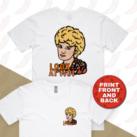 S / White / Small Front & Large Back Design Look At Moi 👁️👁️ - Men's T Shirt
