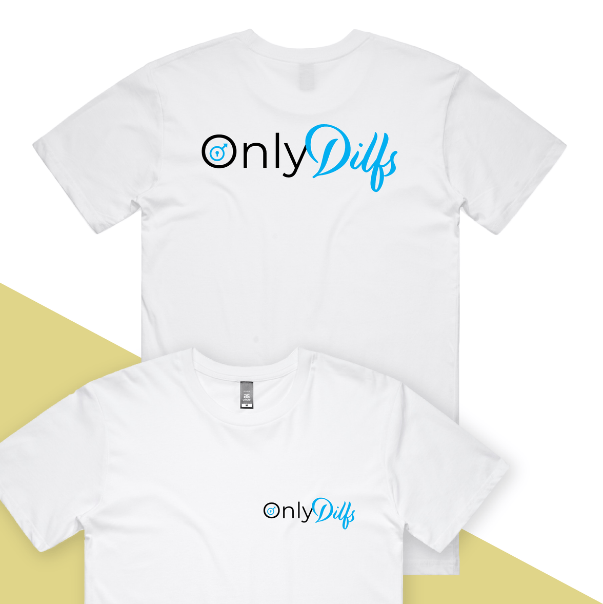 S / White / Small Front & Large Back Design Only Dilfs 👨‍👧‍👦👀 - Men's T Shirt