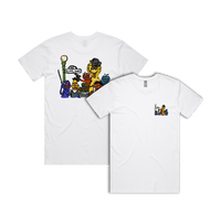 S / White / Small Front & Large Back Design Sesame Gang 🥴 - Men's T Shirt