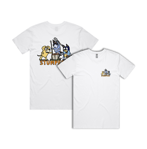 S / White / Small Front & Large Back Design Stumpfest 🪓 - Men's T Shirt
