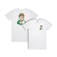 S / White / Small Front & Large Back Design Success Kid ✊ - Men's T Shirt