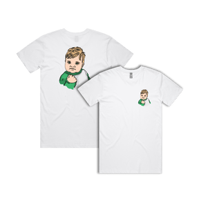 S / White / Small Front & Large Back Design Success Kid ✊ - Men's T Shirt