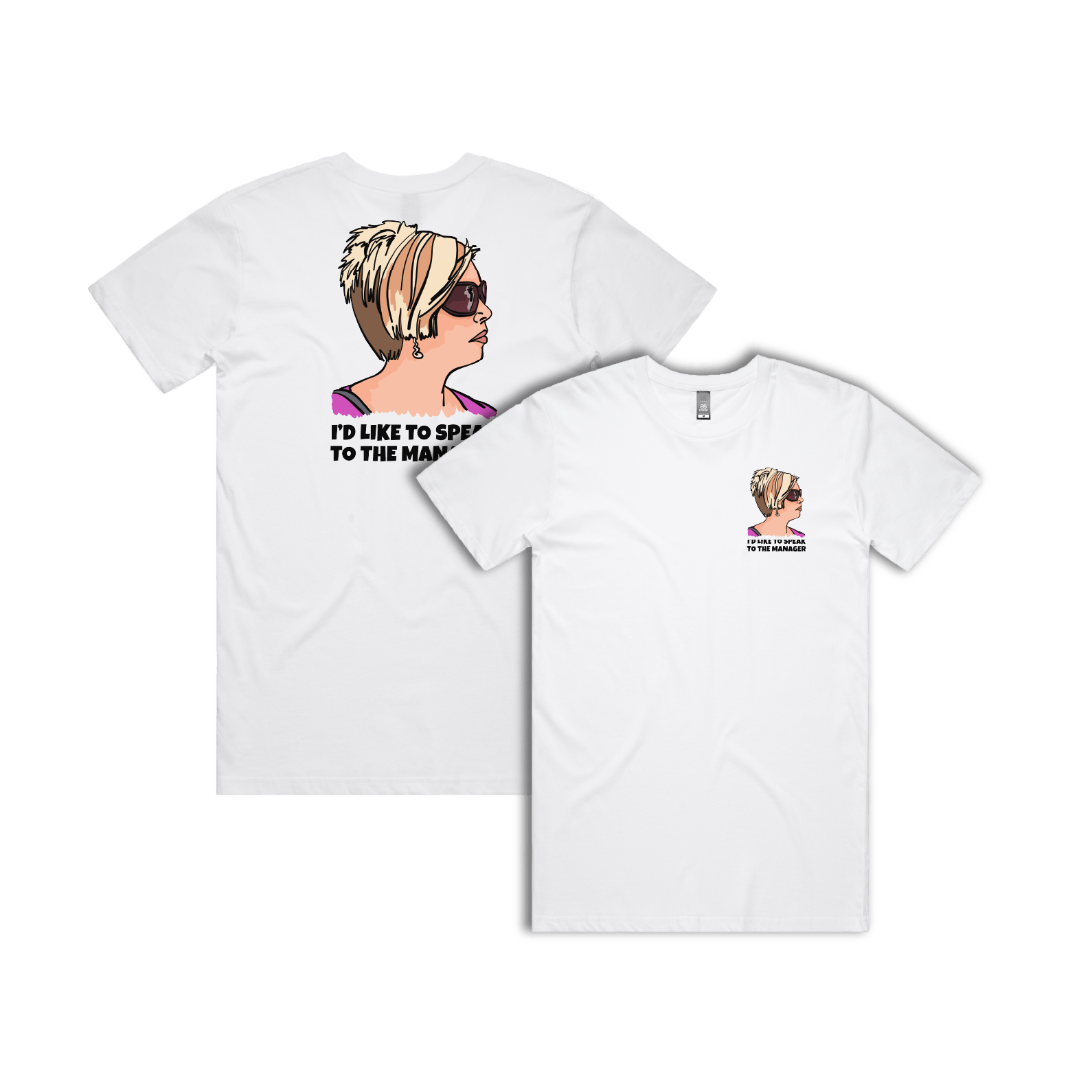 S / White / Small Front & Large Back Design Unleash the Karen 😤 - Men's T Shirt