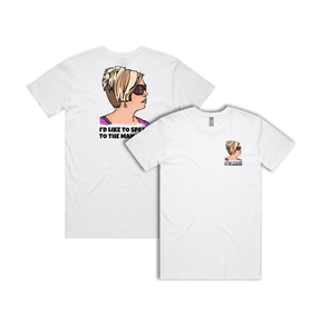 S / White / Small Front & Large Back Design Unleash the Karen 😤 - Men's T Shirt