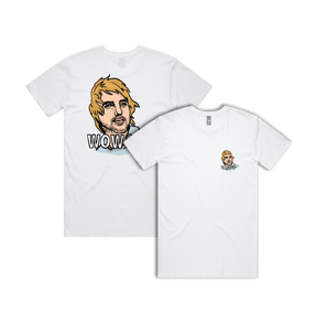 S / White / Small Front & Large Back Design Wow 😲 - Men's T Shirt