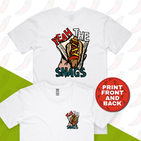 S / White / Small Front & Large Back Design Yeah the Snags! (YTS!) 🌭 - Men's T Shirt