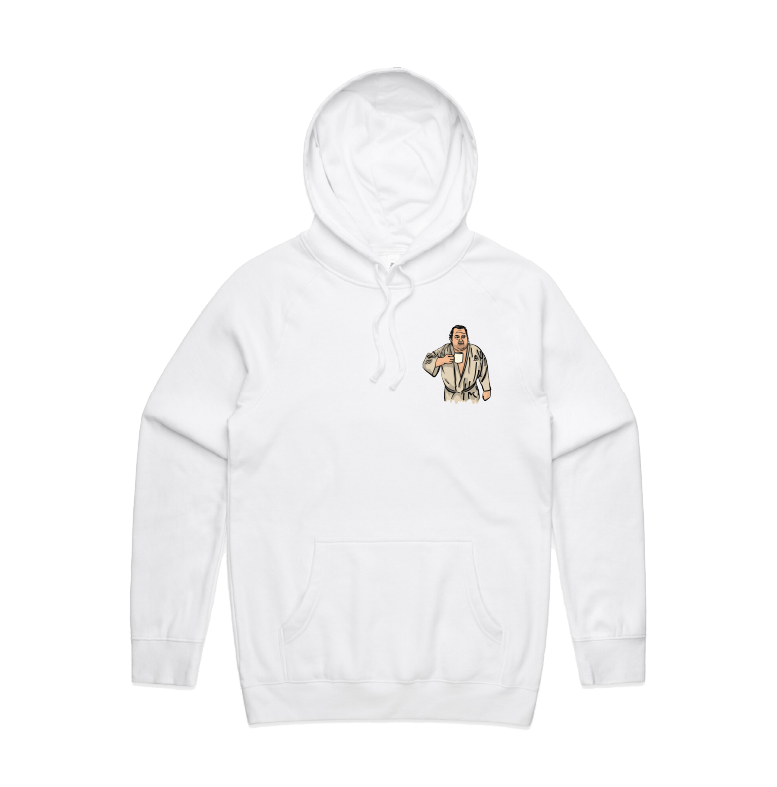 S / White / Small Front Print Big Ed (90 Day Fiance) 🛺 - Unisex Hoodie
