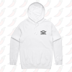 S / White / Small Front Print Certified Ziptie Mechanic 🔧 – Unisex Hoodie