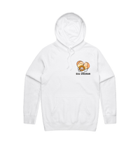 S / White / Small Front Print Egg Sheeran 🥚 - Unisex Hoodie