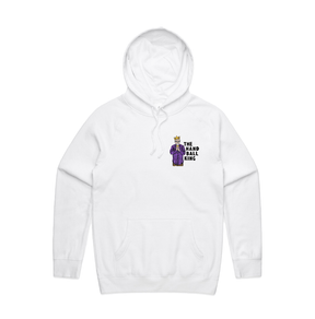S / White / Small Front Print K Rudd Handball King 👑 - Unisex Hoodie