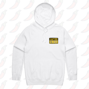 S / White / Small Front Print May Contain Wine 🍷 – Unisex Hoodie
