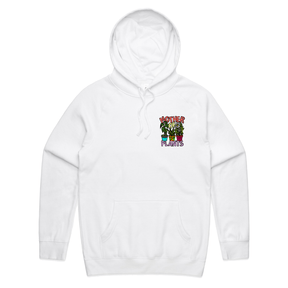 S / White / Small Front Print Mother Of Plants 🌱🎍 – Unisex Hoodie