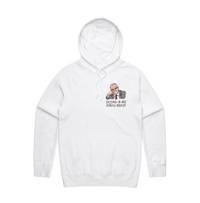 S / White / Small Front Print Scomo Sugar Daddy 💸 - Unisex Hoodie