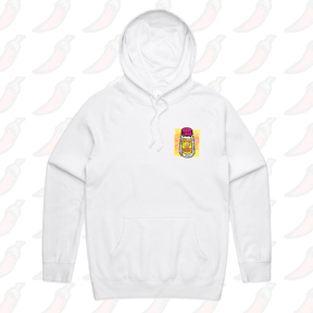 S / White / Small Front Print Secret Ingredient 🧂 – Unisex Hoodie