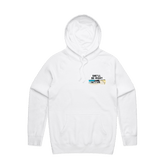 S / White / Small Front Print She'll Be Right 🤷‍♂️ - Unisex Hoodie