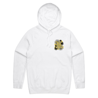 S / White / Small Front Print Sweary Mum 🤬🎀 - Unisex Hoodie