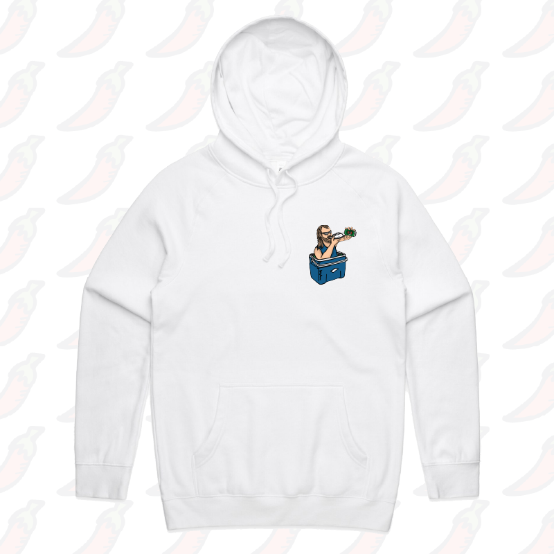 S / White / Small Front Print VB Shoey 🍺 - Unisex Hoodie