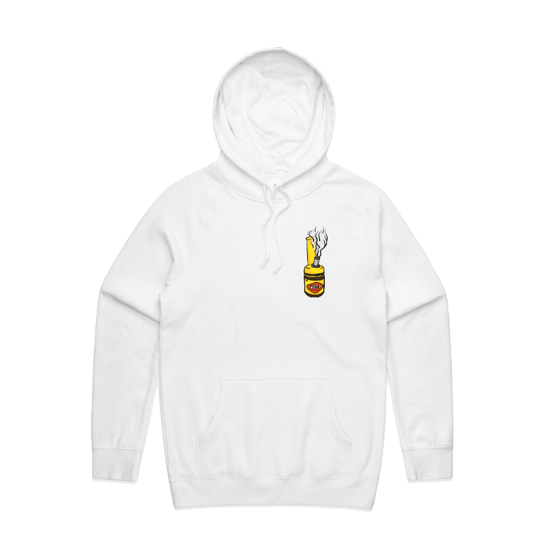 S / White / Small Front Print Vegoblaze 🌬️ - Unisex Hoodie