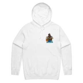 S / White / Small Front Print Yellowstone Rip 👖🤠 - Unisex Hoodie
