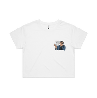 S / White That's What She Said 🖨️ - Women's Crop Top