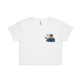 S / White That's What She Said 🖨️ - Women's Crop Top