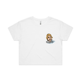 S / White Wow 😲 - Women's Crop Top