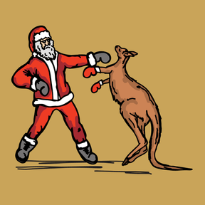 Santa Boxing Roo 🎅🥊🦘 – Women's T Shirt