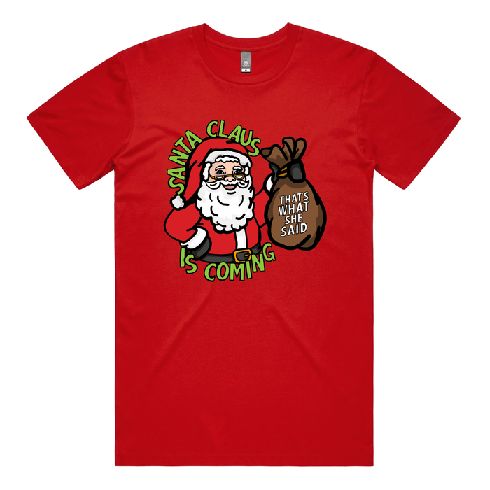 Santa is Coming 🎅🎄 - Men's T Shirt