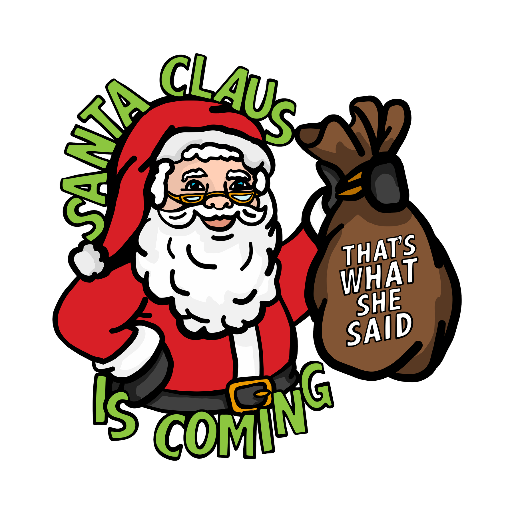 Santa is Coming 🎅🎄- Women's Crop Top