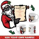 Santa's Naught List 📜🎅 - Personalised Coffee Mug