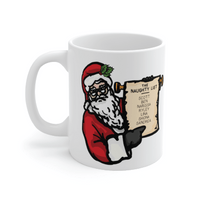 Santa's Naught List 📜🎅 - Personalised Coffee Mug