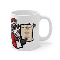 Santa's Naught List 📜🎅 - Personalised Coffee Mug