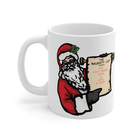 Santa's Naught List 📜🎅 - Personalised Coffee Mug