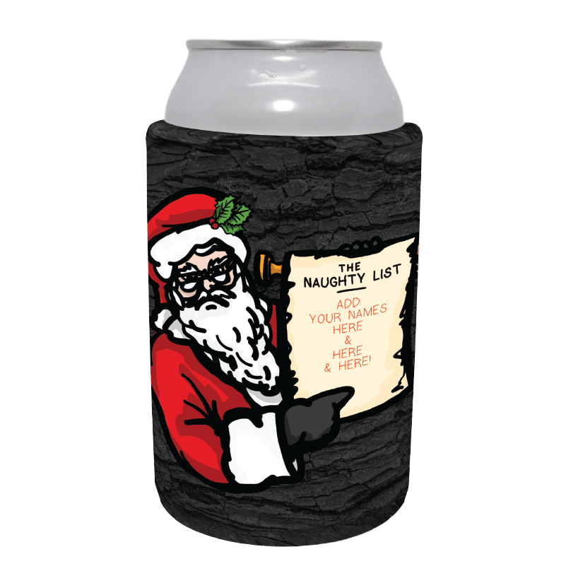 Santa's Naughty List 📜🎅 - Personalised Stubby Holder