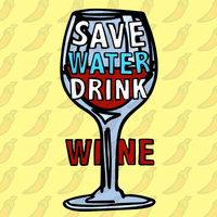 Save Water Drink Wine 🍷- Unisex Hoodie