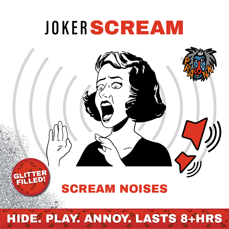 Scream 😱🔊 - Joker Hiding Noise Prank (Sound + Glitter)