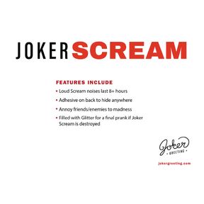 Scream 😱🔊 - Joker Hiding Noise Prank (Sound + Glitter)