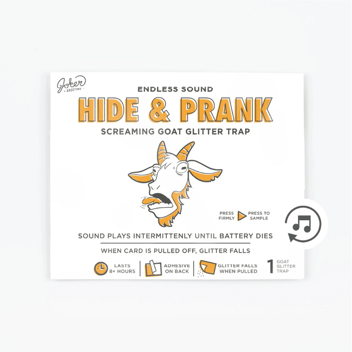 Screaming Goat 🐐🔊 - Joker Hiding Noise Prank (Sound + Glitter)