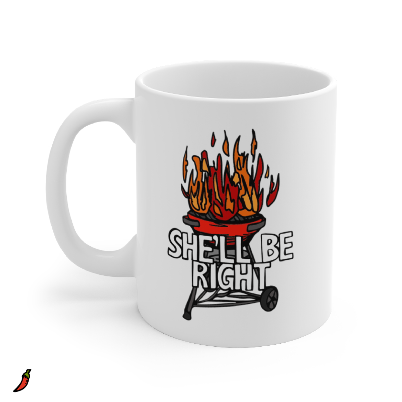 She’ll Be Right BBQ 🤷🔥 – Coffee Mug