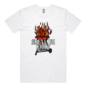 She’ll Be Right BBQ 🤷🔥 – Men's T Shirt