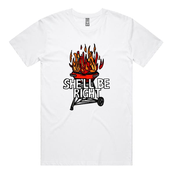 She’ll Be Right BBQ 🤷🔥 – Men's T Shirt