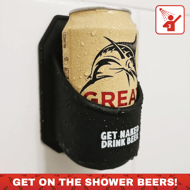 Shower Beer Holder (Text) Silicon Drink Holder