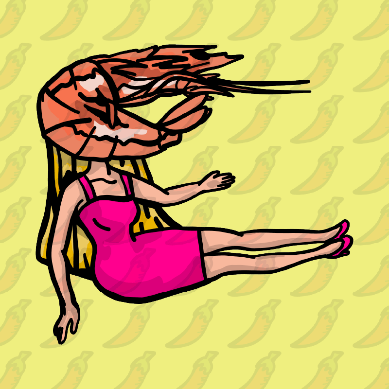 Shrimp on a Barbie 👜 - Women's Crop Top