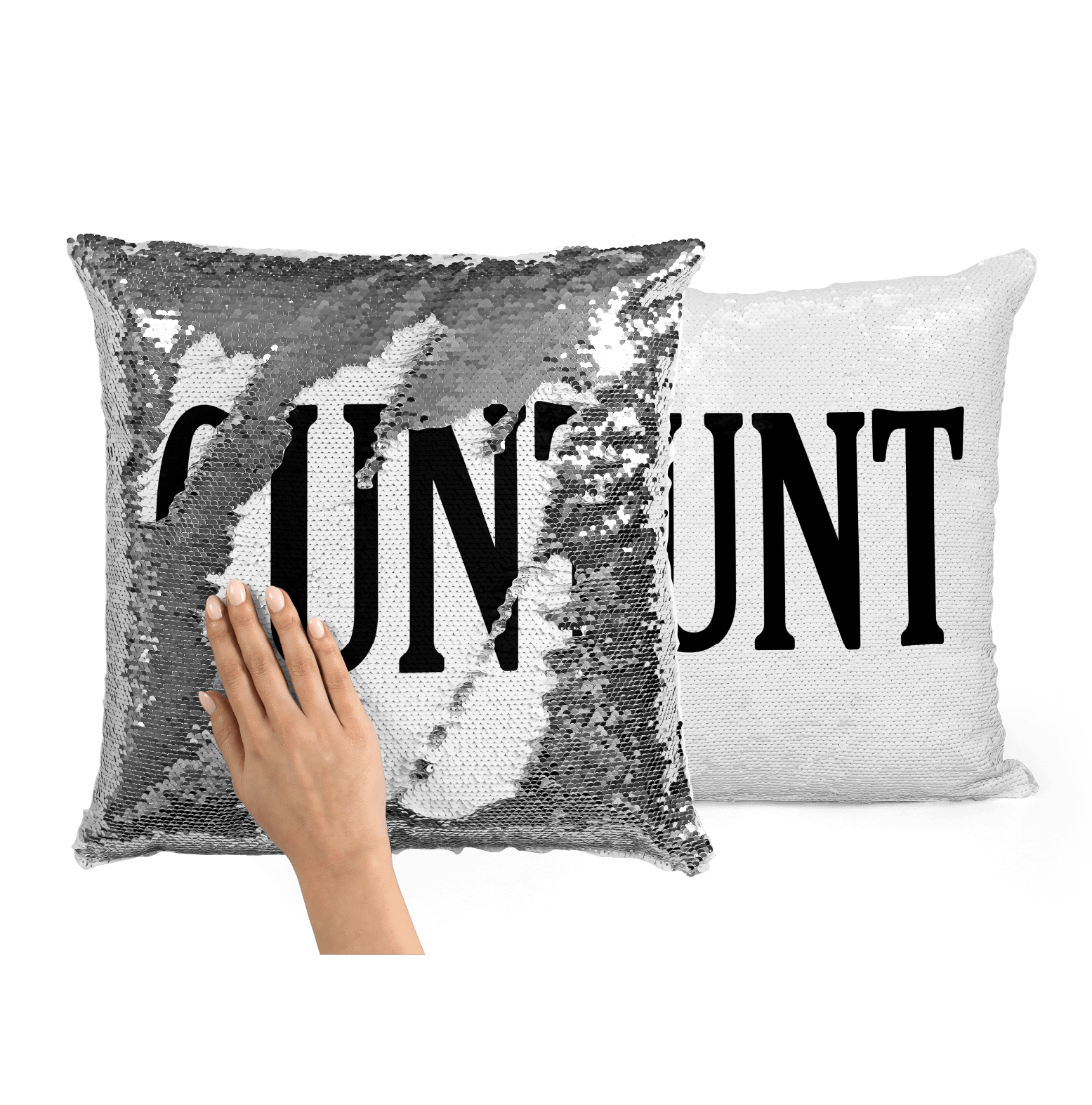 Swipe sequin cushion hot sale