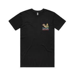 Small Front Design / Black / S Steve's Snaghouse 🌭 - Men's T Shirt