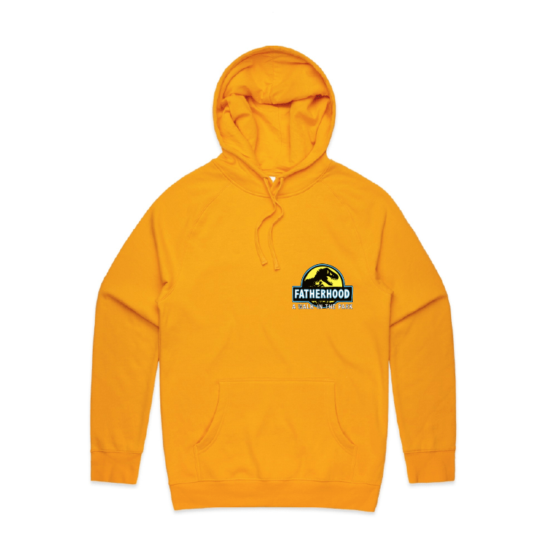 Small Front Design / Gold / S Jurassic Dad 🦖 - Unisex Hoodie
