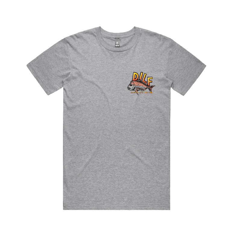 Small Front Design / Grey / S D.I.L.F 🐟 - Men's T Shirt