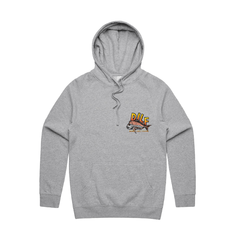 Small Front Design / Grey / S D.I.L.F 🐟 - Unisex Hoodie